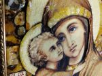 Икона Владимирская Богоматерь из янтаря
