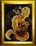 Картина из янтаря «Янтарный дракон»